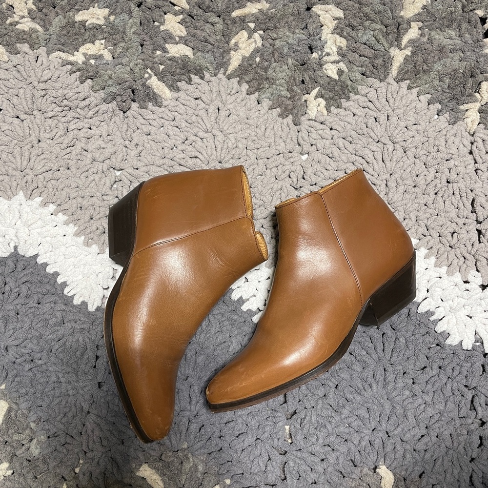 Thursday Boots Downtown Toffee Brown Leather Ankle Boots